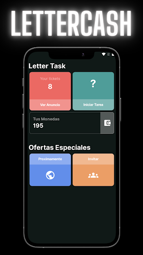 Android application LetterCash: Resuelve & Gana screenshort
