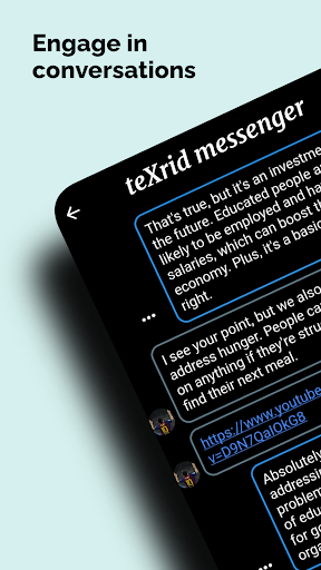 Android application teXrid screenshort