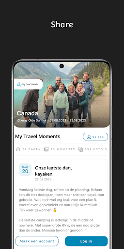 My Travel Moments Screen 2