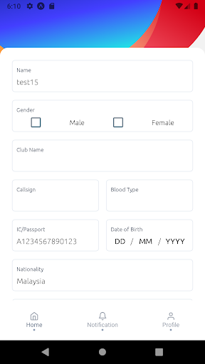 Android application SAMS Sports Aviation screenshort