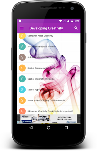Developing Creativity Screen 3