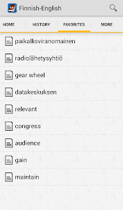 Finnish&lt;&gt;English Dictionary