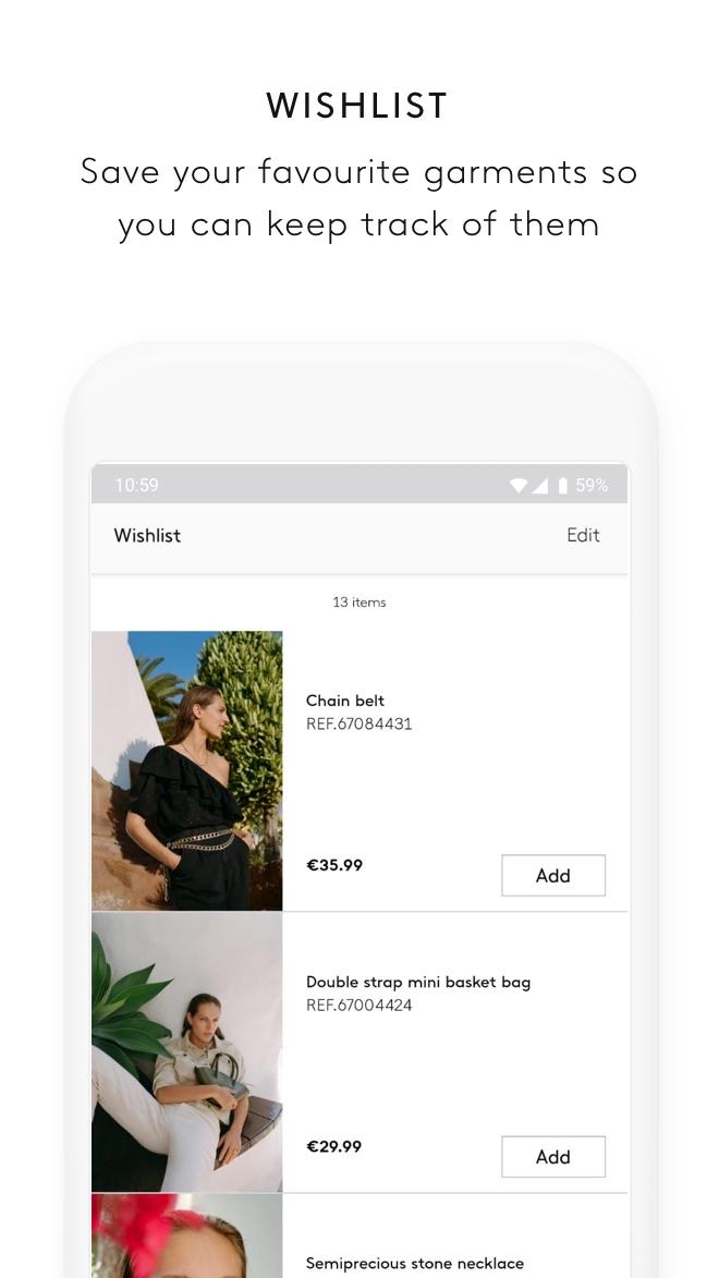 Android application MANGO - Online fashion screenshort
