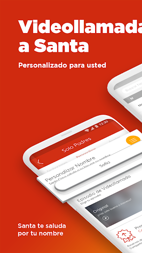 Android application Videollamada a Santa screenshort