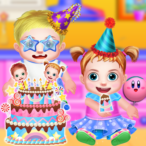 Baixar Twins Baby Birthday Cake Party para Android