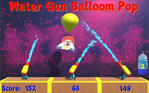 Android application Water Gun Balloon Pop screenshort