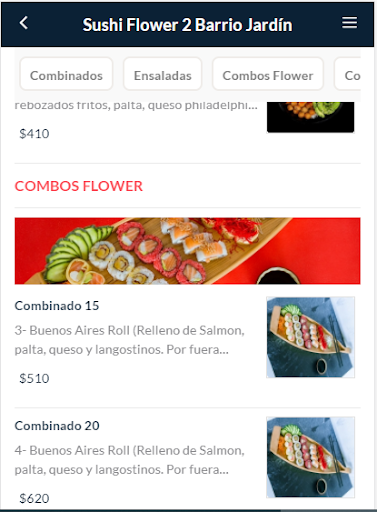 Sushi Flower Screen 3