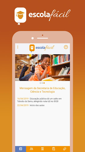 Android application Escola Fácil screenshort