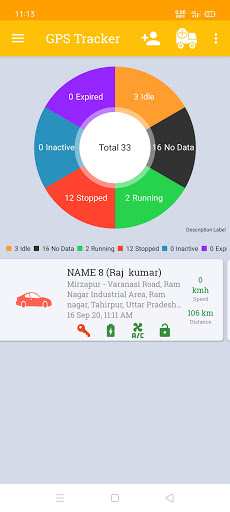 Android application TrackEzy screenshort