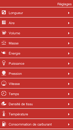 Aperçu de l'application