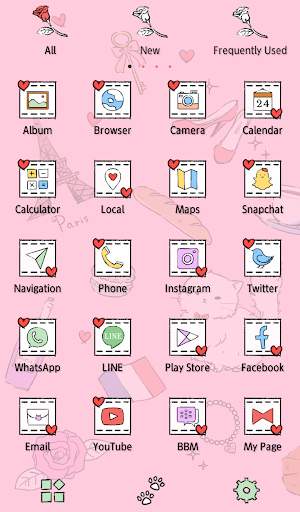 Paris Cat Theme +HOME Screen 3