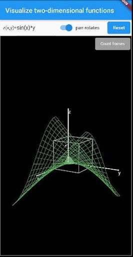Android application Visualize z=f(x,y) screenshort