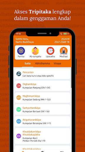 Android application Tripitaka Indonesia screenshort