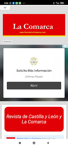 Android application Revista La Comarca screenshort