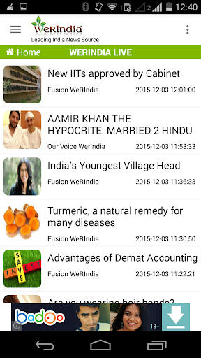 Leading India News Source Screen 3