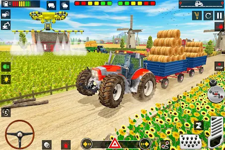 Farming Game: Tractor Driving