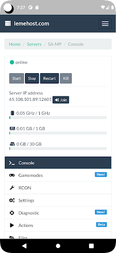 Lemehost Screen 3