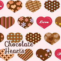 Обои и иконки Chocolate Hearts