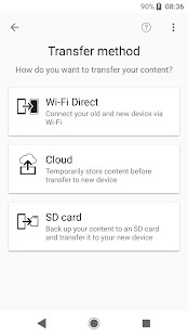 (alte Version) Xperia Transfer Mobile Screenshot