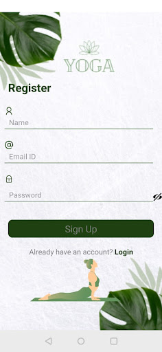 The Yoga Manager App Screen 3