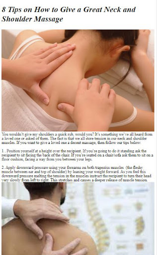 Android application How to Do a Shoulder Massage screenshort