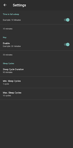 Fajr Alarm - Sleep Cycles Screen 3