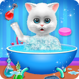 Cute Kitty Cat Pet Care icon