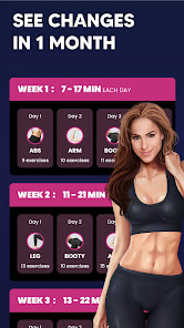 Captura de Pantalla 2 Workout for Women -Fitness App android