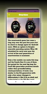 Fossil Gen 6 Smartwatch Guide