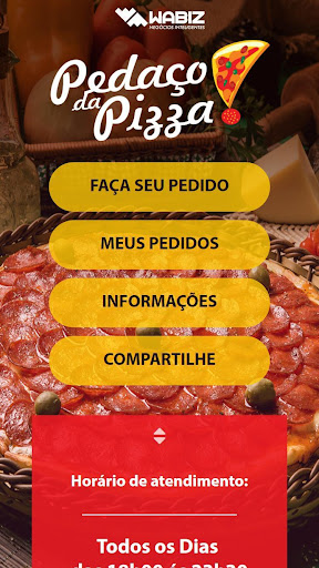 Android application Pedaço da Pizza CG screenshort