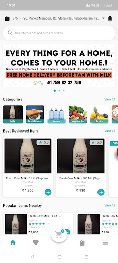 Android application STOI: Milk, groceries & more screenshort