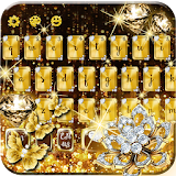 Gold Diamond Glitter Keyboard icon