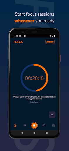 Android application Focus: Stay Productive screenshort