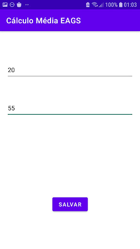 Calculadora Média EAGS Screen 2