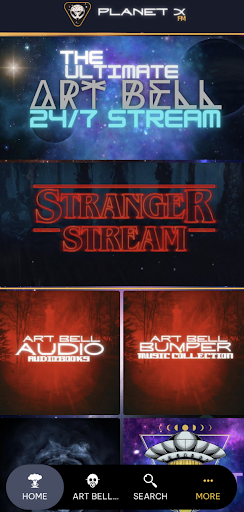 Android application planet X fm screenshort