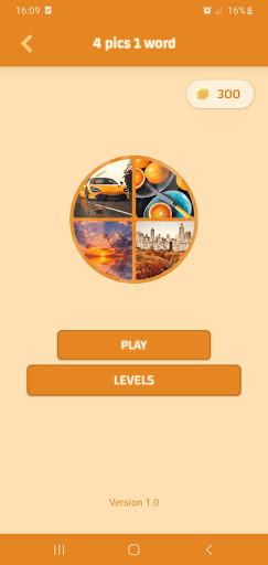 Android application 4 pics 1 word screenshort