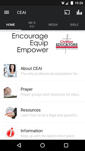 Android application Christian Educators screenshort