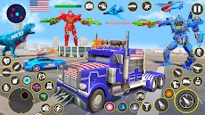 警察トラックロボットカーゲーム 3Dのおすすめ画像5
