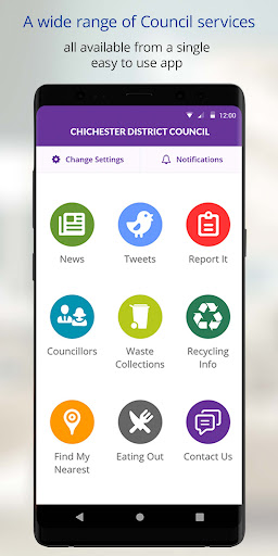 Android application Chichester District Council screenshort