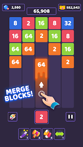 Merge Block Number Puzzle Game