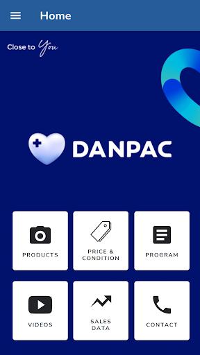 Android application Danpac screenshort