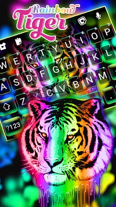 最新版、クールな Rainbow Neon Tiger のテのおすすめ画像2