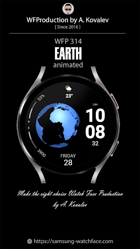 WFP 314 Earth animated watch screenshot 0