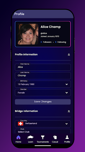 BridgeChamp Screen 2