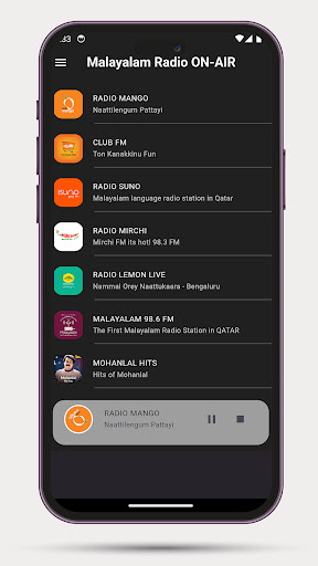Malayalam Radio ON AIR Screen 2