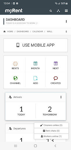 MyRent Channel Manager Screen 3