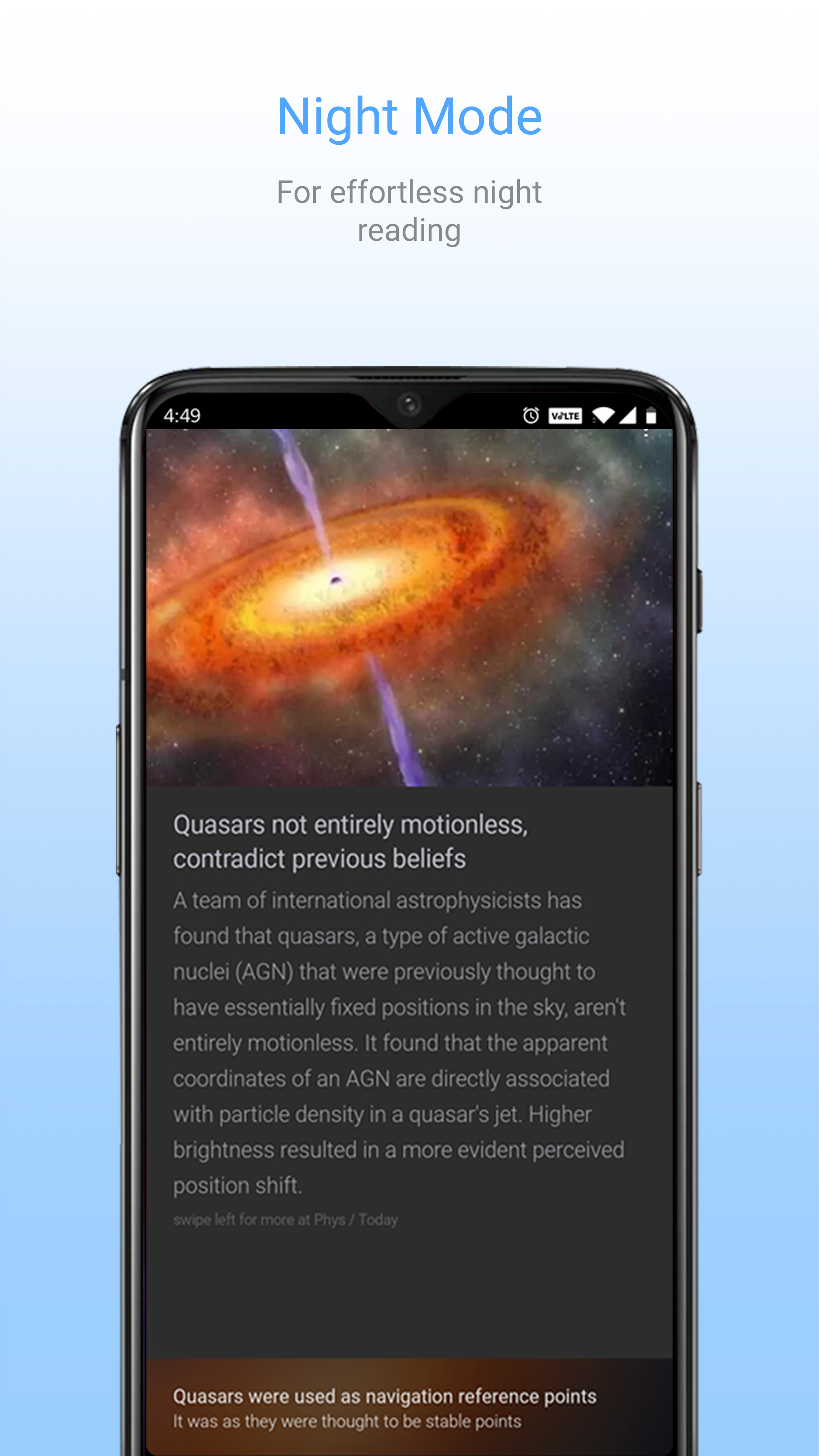 Android application Inshorts - 60 words News summary screenshort