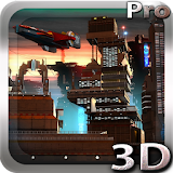 Space Cityscape 3D LWP icon