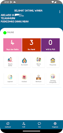 Android application iPosyandu Kader screenshort