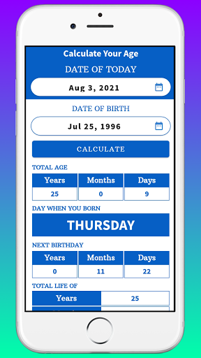 Age Calculator Screen 2